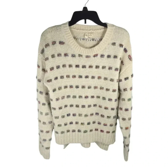 {Anthropologie} Moth Metallic Check Sweater - Picture 4 of 12